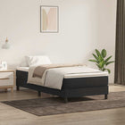 Boxspring 100x220 cm fluweel zwart