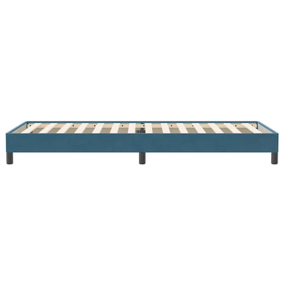 Boxspring zonder matras fluweel donkerblauw 100x220 cm