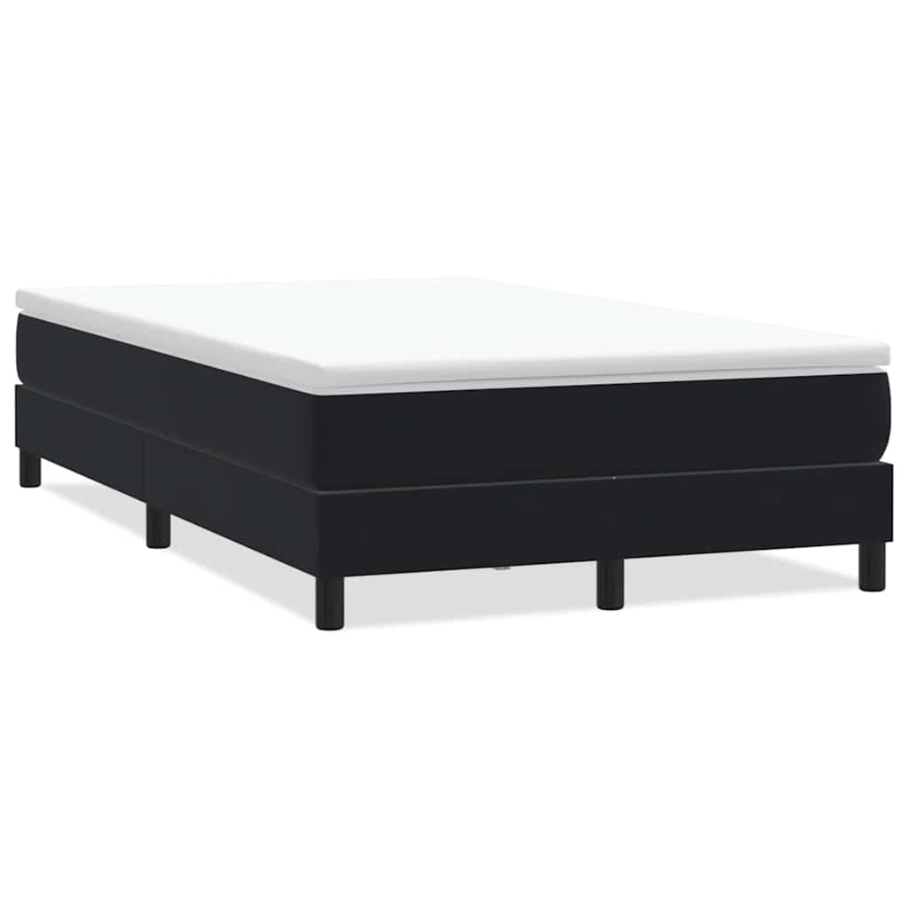 Boxspring zonder matras fluweel zwart 120x220 cm