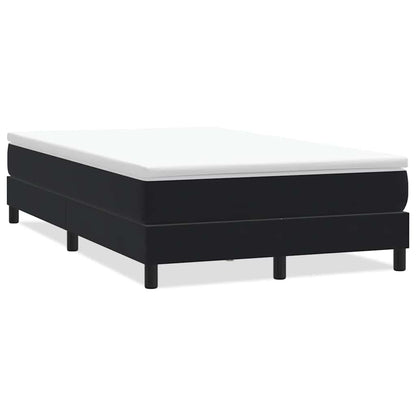 Boxspring zonder matras fluweel zwart 120x220 cm
