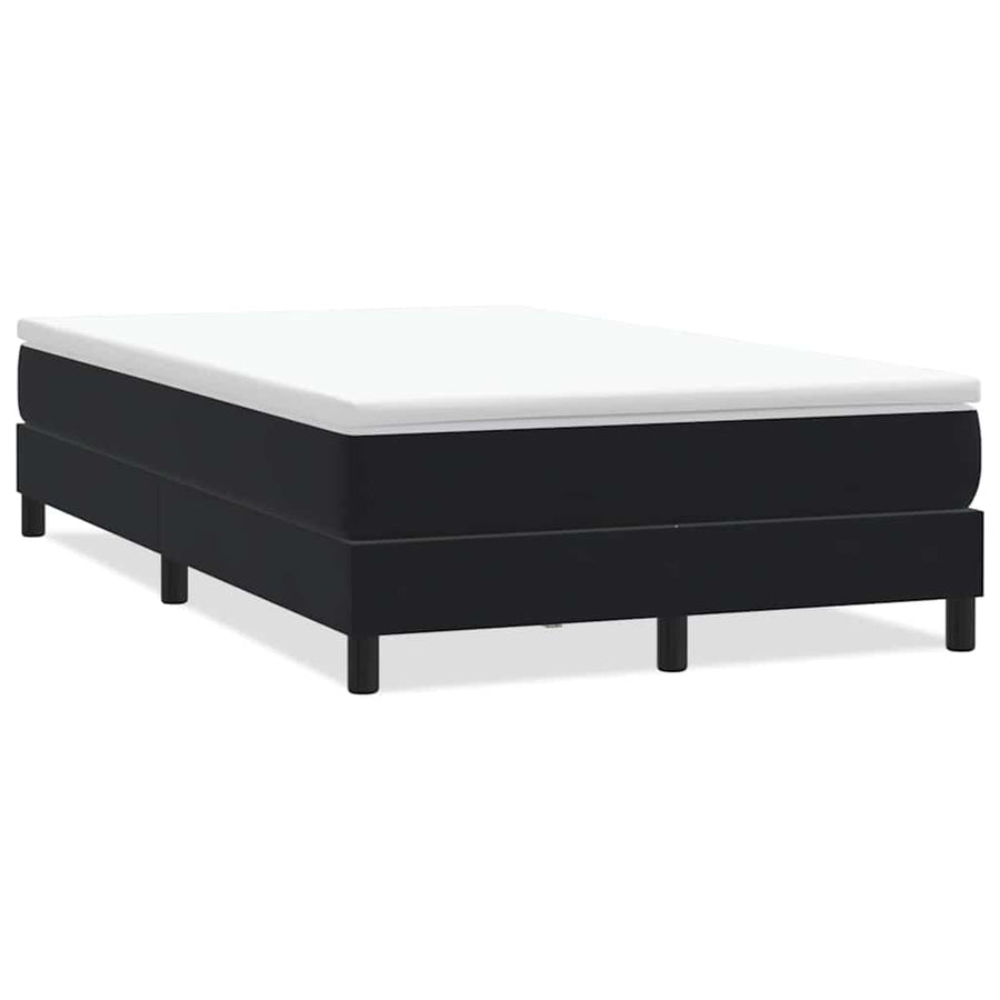Boxspring zonder matras fluweel zwart 120x220 cm