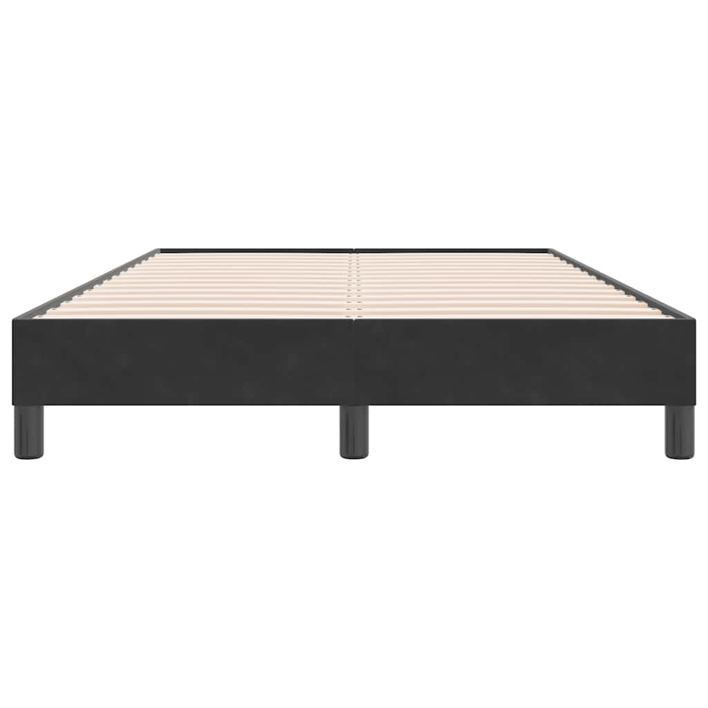Boxspring zonder matras fluweel zwart 120x220 cm