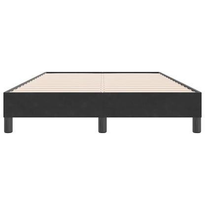 Boxspring zonder matras fluweel zwart 120x220 cm