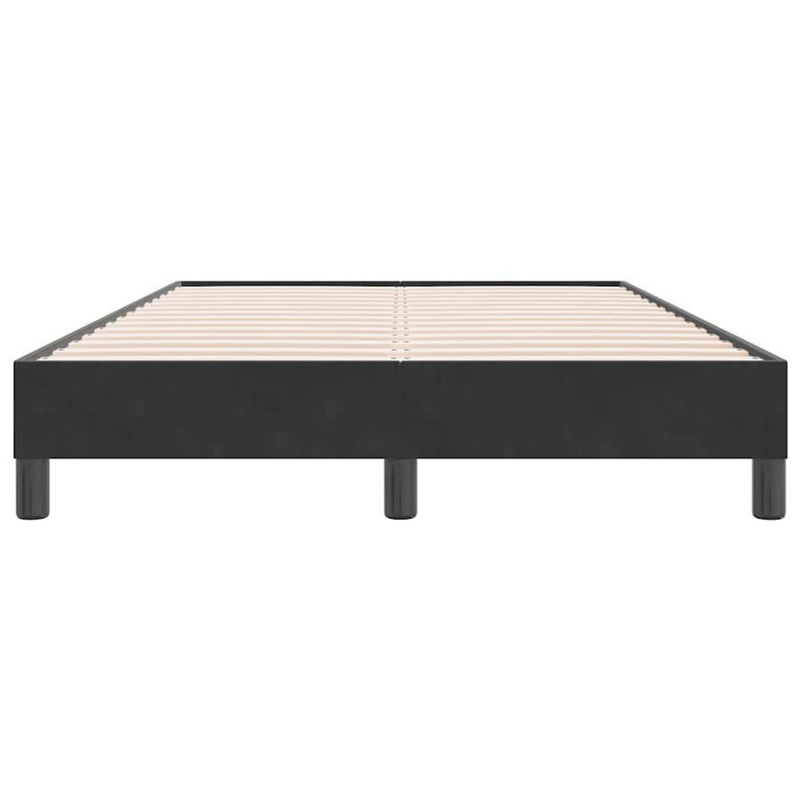 Boxspring zonder matras fluweel zwart 120x220 cm