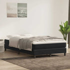 Box spring without mattress velvet black 120x220 cm