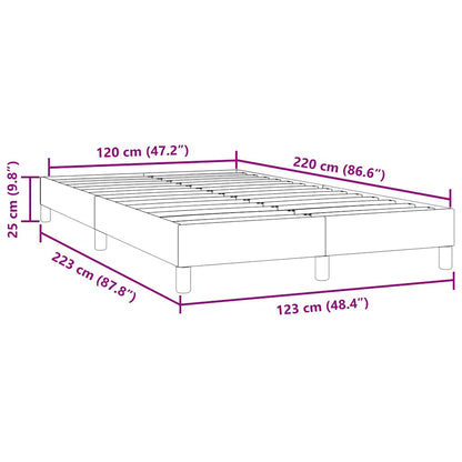 Boxspring zonder matras fluweel donkergroen 120x220 cm
