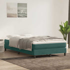 Boxspring zonder matras 120x220 cm fluweel donkergroen