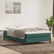 Boxspring zonder matras 120x220 cm fluweel donkergroen
