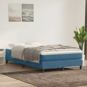 Boxspring 120x220 cm fluweel donkerblauw