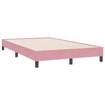 Boxspring zonder matras fluweel roze 120x220 cm