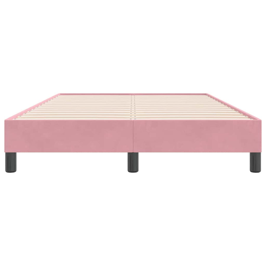 Boxspring zonder matras fluweel roze 120x220 cm