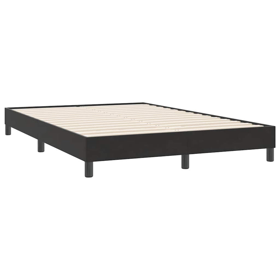 Boxspring zonder matras fluweel zwart 140x220 cm