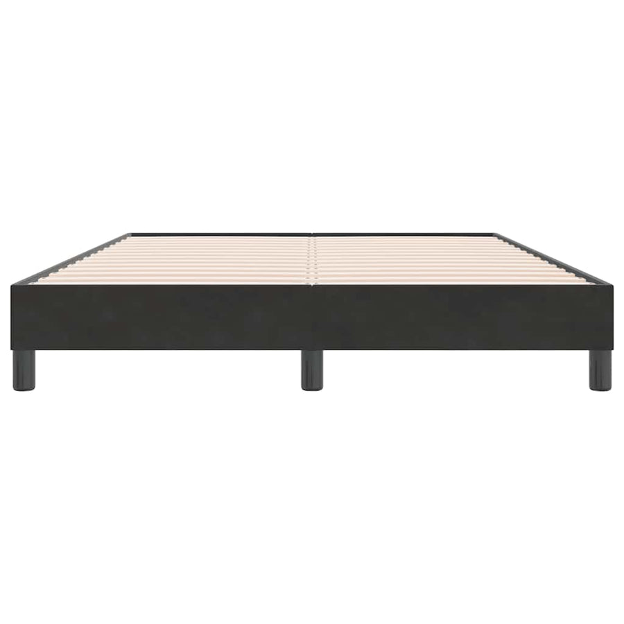 Boxspring zonder matras fluweel zwart 140x220 cm