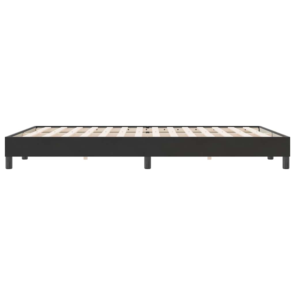 Boxspring zonder matras fluweel zwart 140x220 cm