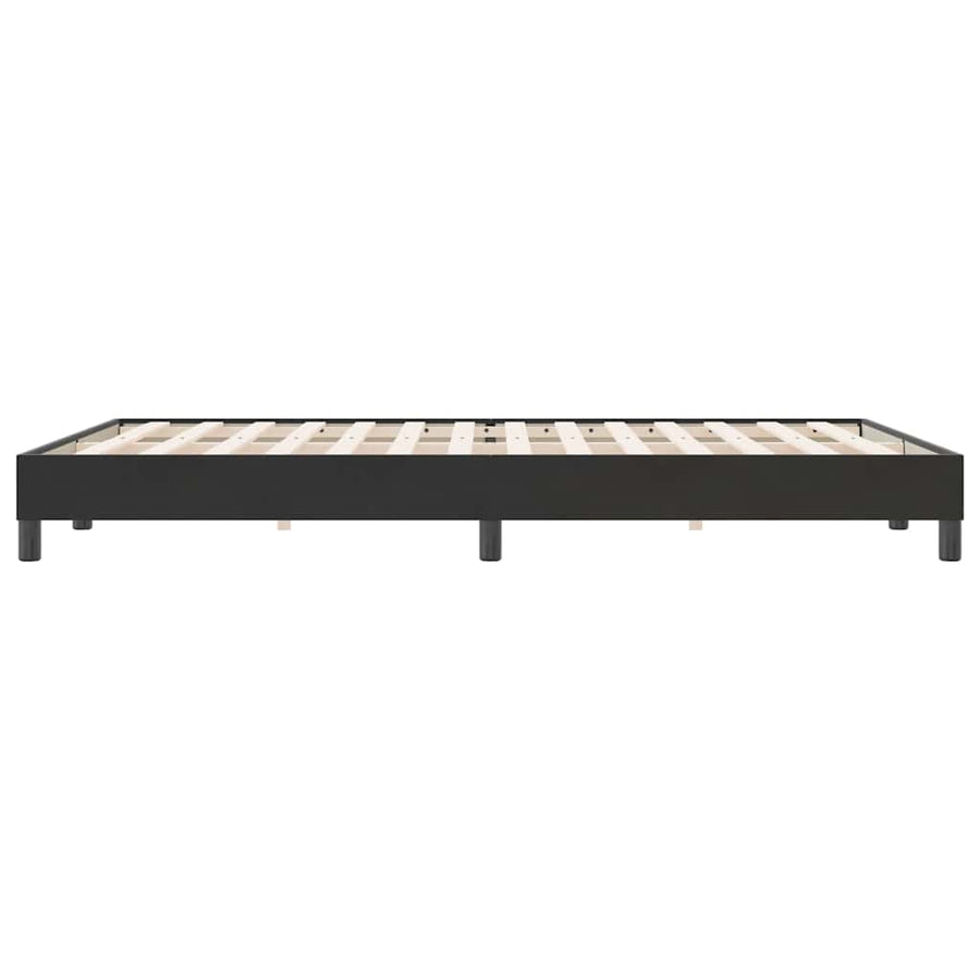 Boxspring zonder matras fluweel zwart 140x220 cm