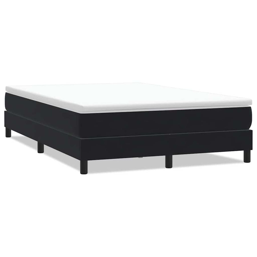 Bed boxspring zonder matras 160x220 cm fluweel zwart