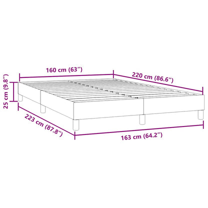 Bed boxspring zonder matras 160x220 cm fluweel zwart