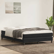 Boxspring bed 160x220 cm fluweel zwart