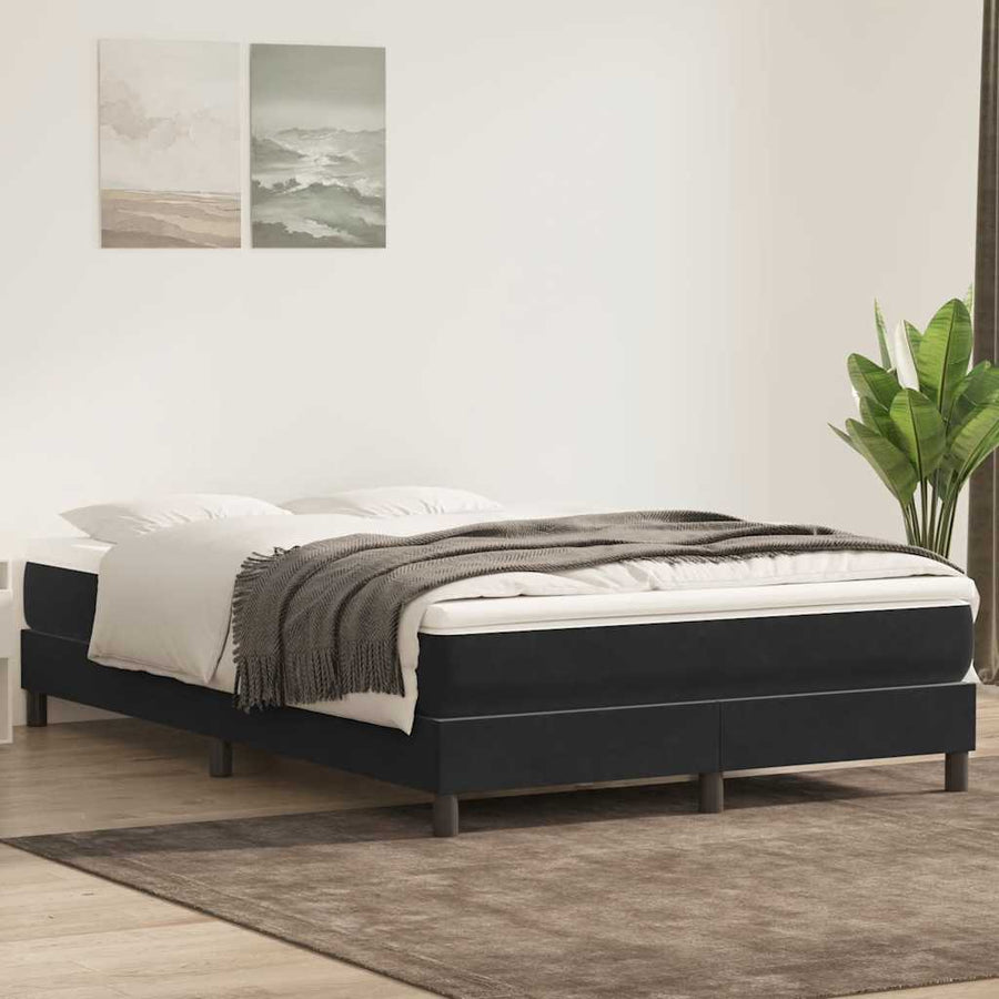 Bed boxspring zonder matras 160x220 cm fluweel zwart