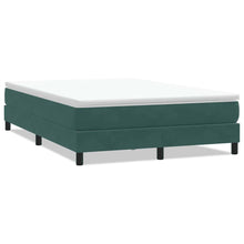 Boxspring zonder matras fluweel donkergroen 160x220 cm