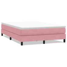 Boxspring zonder matras fluweel roze 160x220 cm