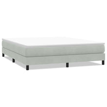 Bed boxspring zonder matras 180x220 cm fluweel lichtgrijs