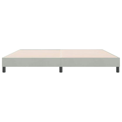 Bed boxspring zonder matras 180x220 cm fluweel lichtgrijs
