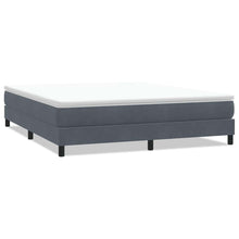 Boxspringbed zonder matras 180x220 cm fluweel donkergrijs
