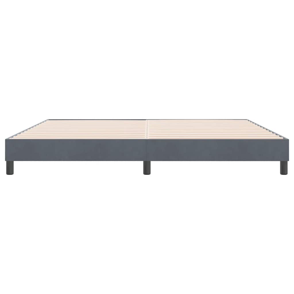 Boxspringbed zonder matras 180x220 cm fluweel donkergrijs
