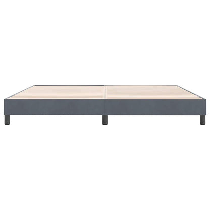 Boxspringbed zonder matras 180x220 cm fluweel donkergrijs