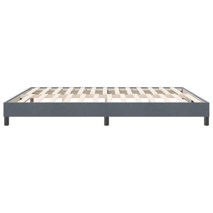 Boxspringbed zonder matras 180x220 cm fluweel donkergrijs