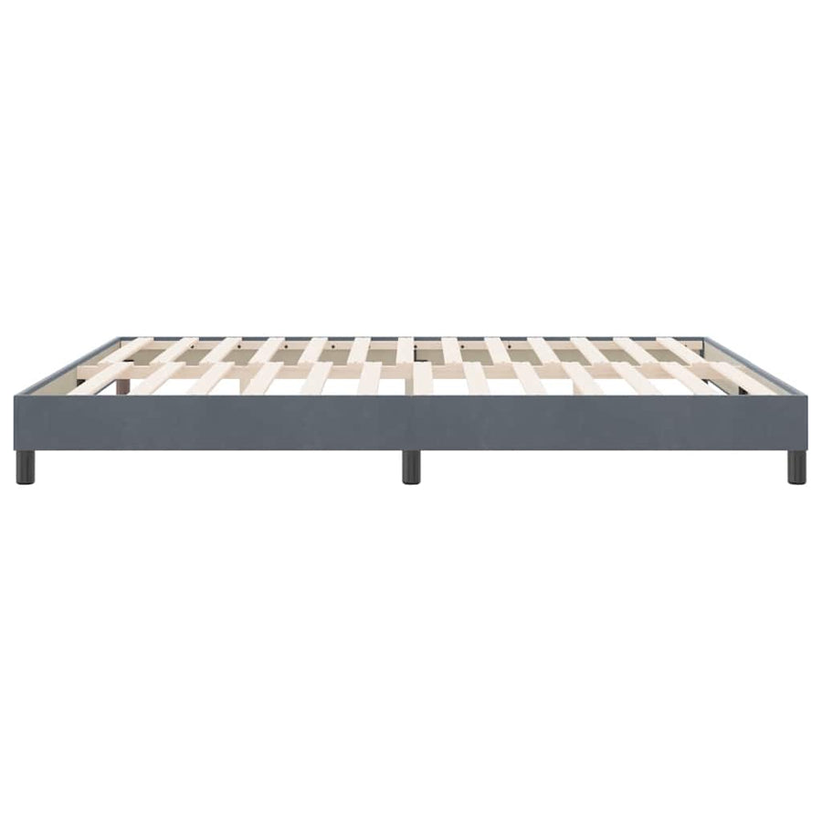 Boxspringbed zonder matras 180x220 cm fluweel donkergrijs