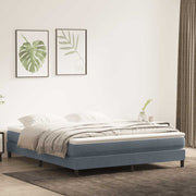 Boxspringbed 180x220 cm donkergrijs fluweel