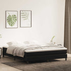 Box spring bed without mattress 180x220 cm velvet black