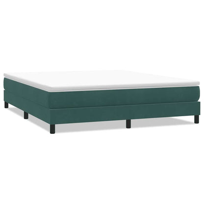 Boxspringbed zonder matras 180x220 cm fluweel donkergroen