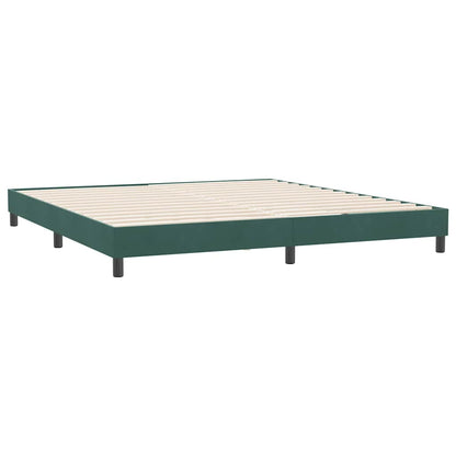Boxspringbed zonder matras 180x220 cm fluweel donkergroen