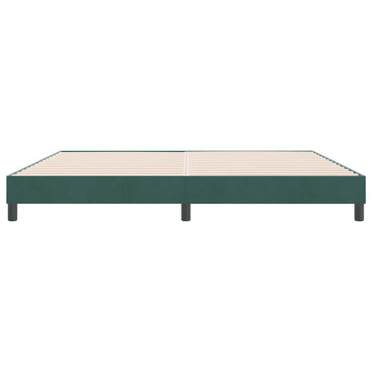 Boxspringbed zonder matras 180x220 cm fluweel donkergroen