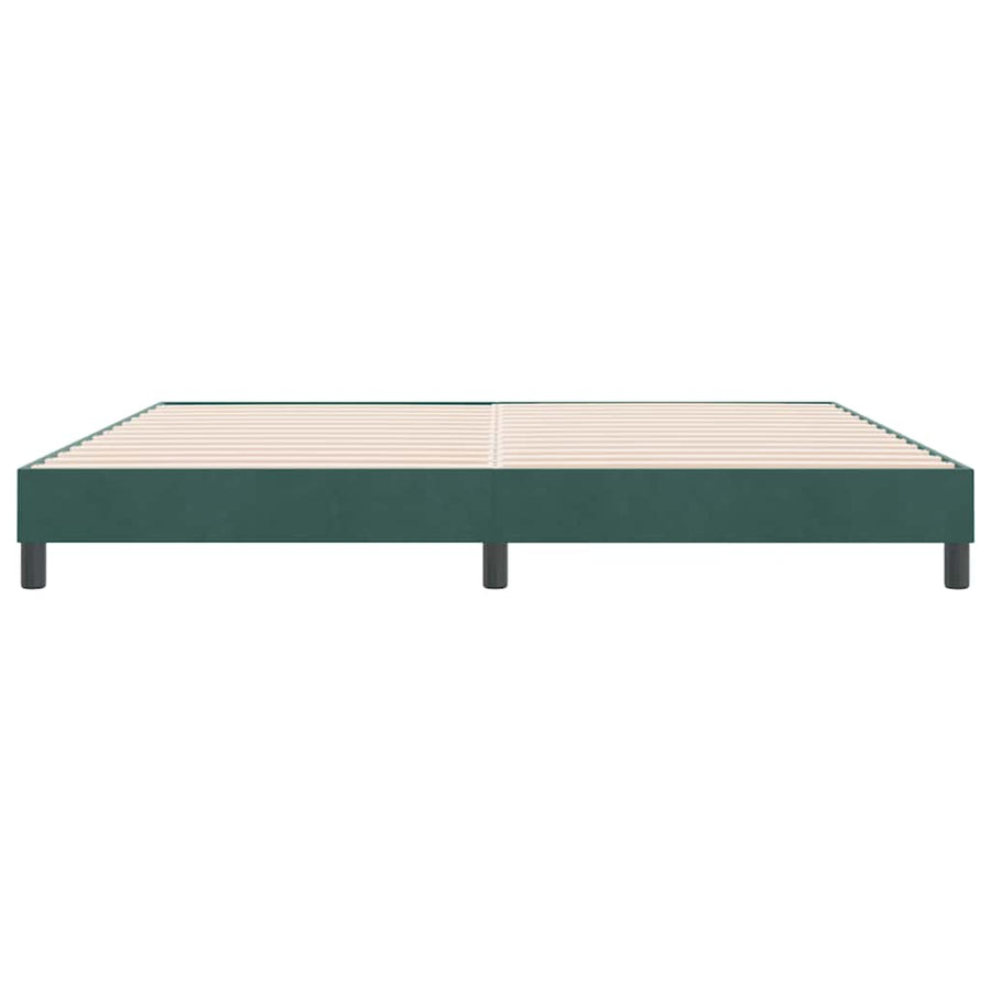 Boxspringbed zonder matras 180x220 cm fluweel donkergroen
