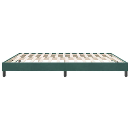 Boxspringbed zonder matras 180x220 cm fluweel donkergroen