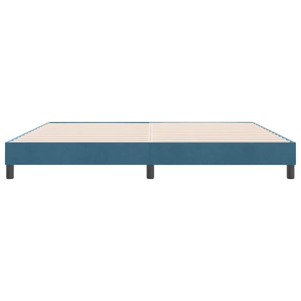 Boxspringbed zonder matras 180x220 cm fluweel donkerblauw