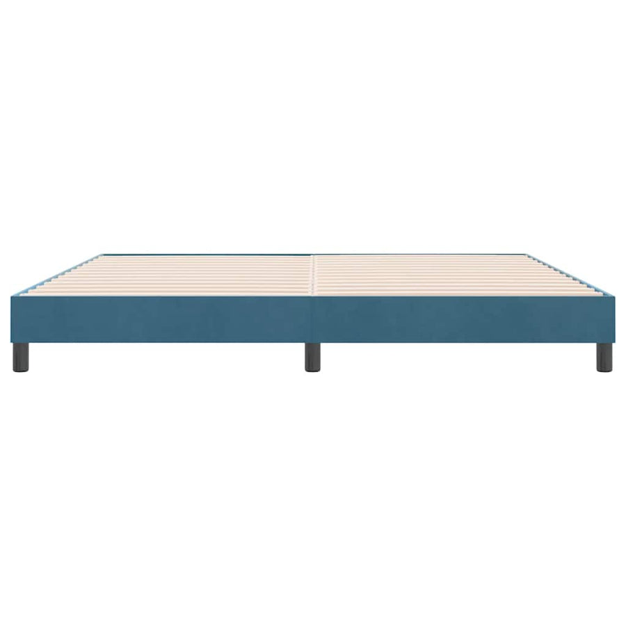 Boxspringbed zonder matras 180x220 cm fluweel donkerblauw