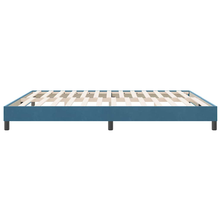 Boxspringbed zonder matras 180x220 cm fluweel donkerblauw