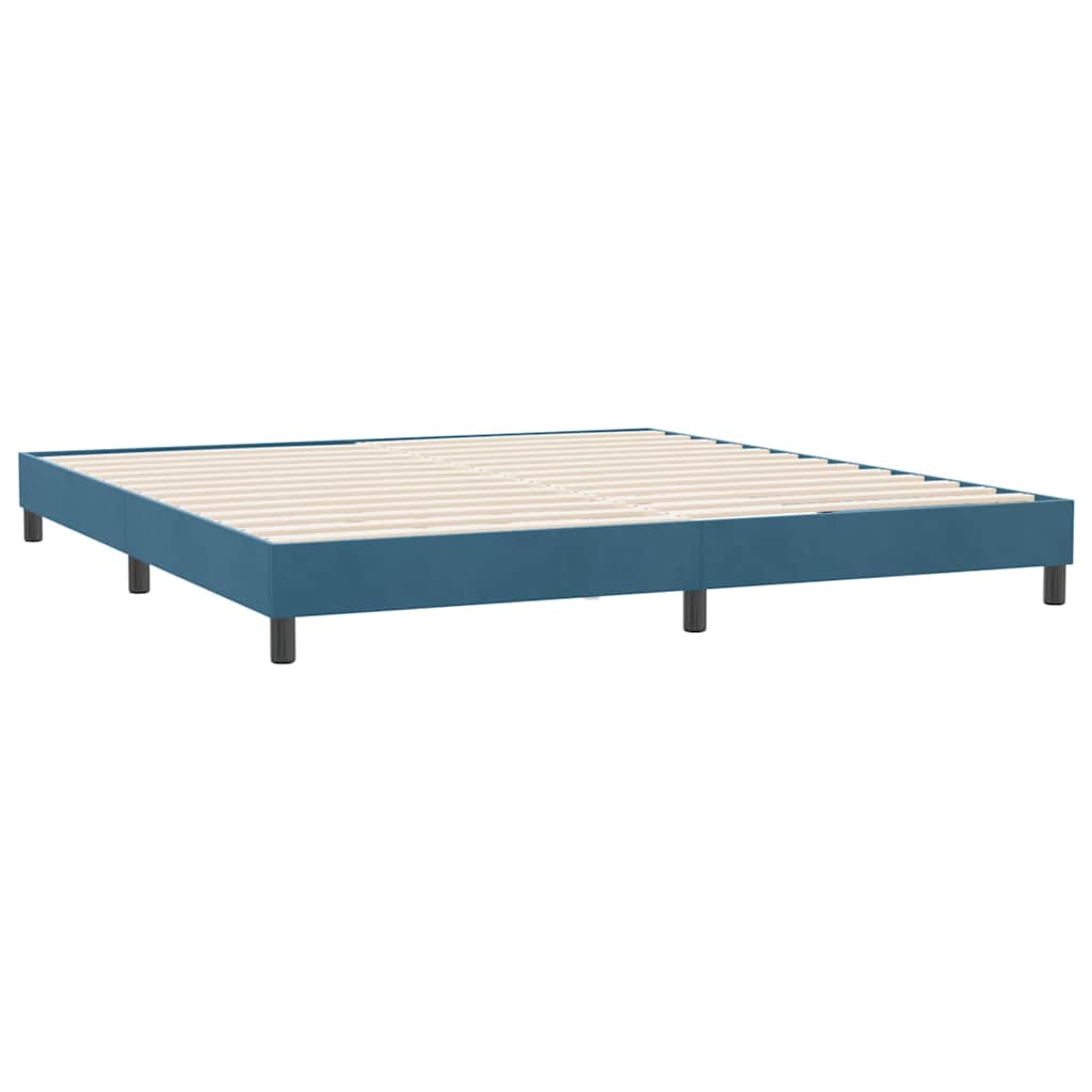 Boxspringbed zonder matras 180x220 cm fluweel donkerblauw