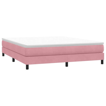 Boxspringbed zonder matras 180x220 cm fluweel roze