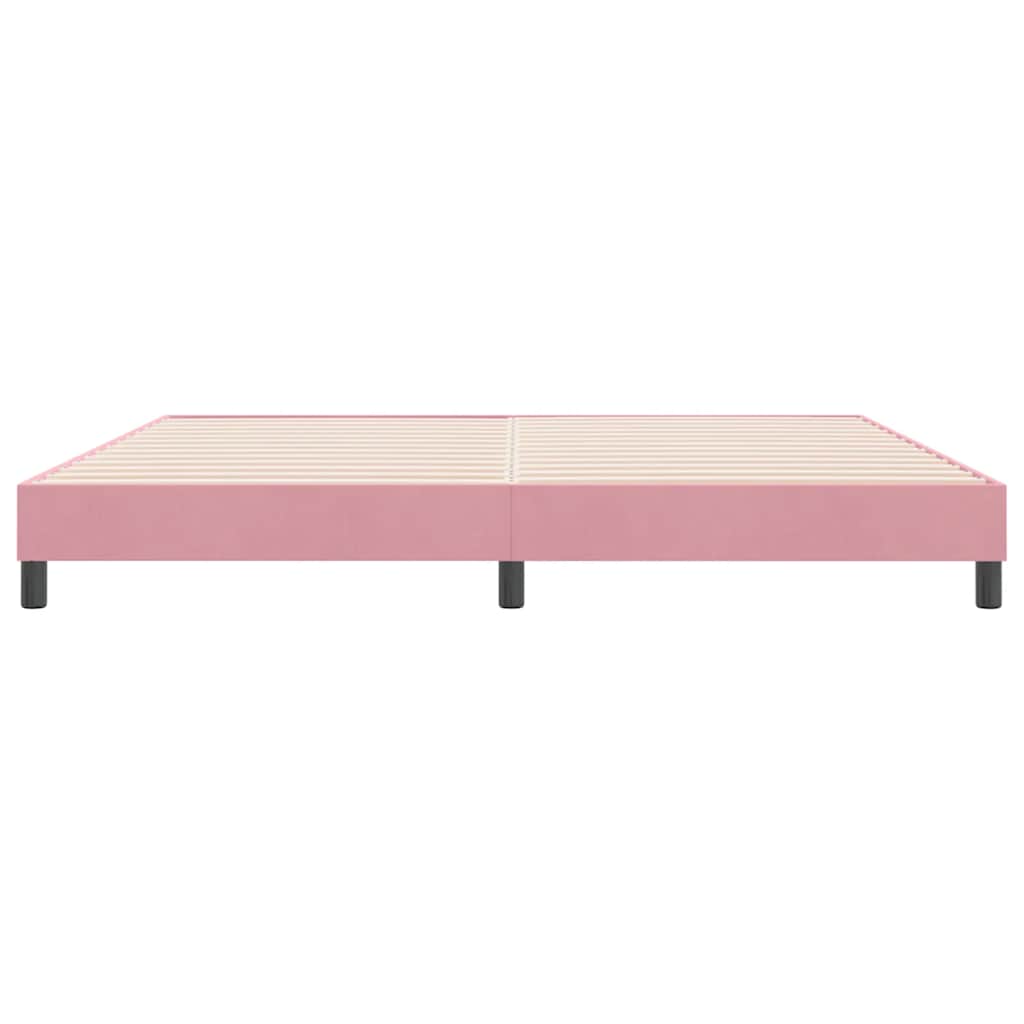 Boxspringbed zonder matras 180x220 cm fluweel roze