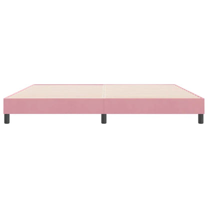 Boxspringbed zonder matras 180x220 cm fluweel roze