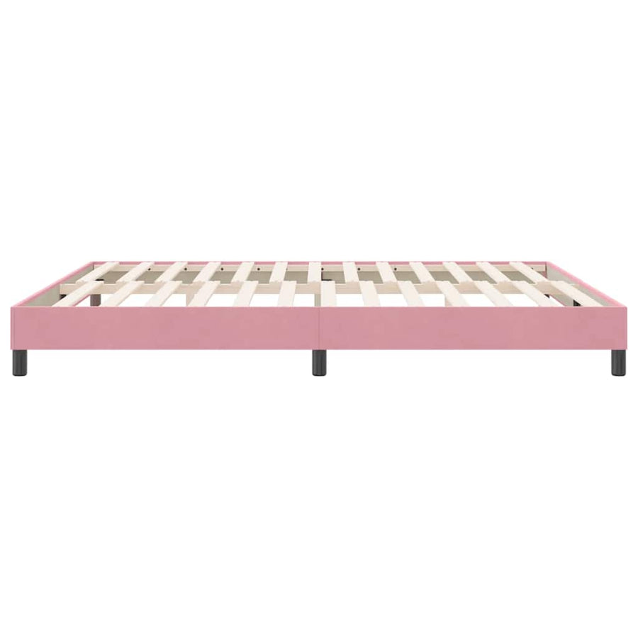Boxspringbed zonder matras 180x220 cm fluweel roze