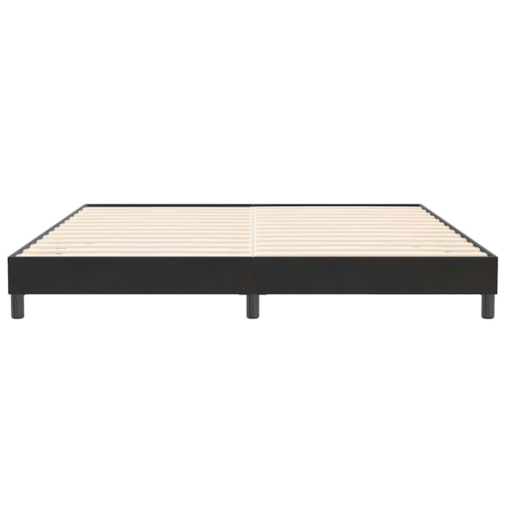 Boxspring zonder matras fluweel zwart 200x220 cm