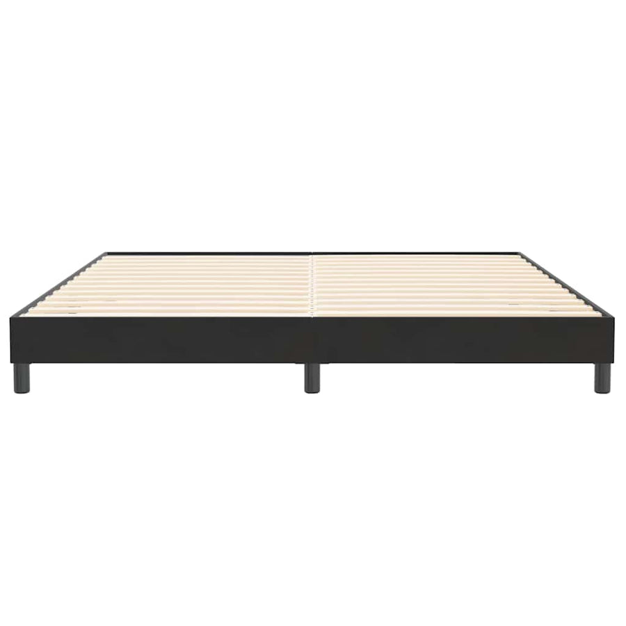 Boxspring zonder matras fluweel zwart 200x220 cm