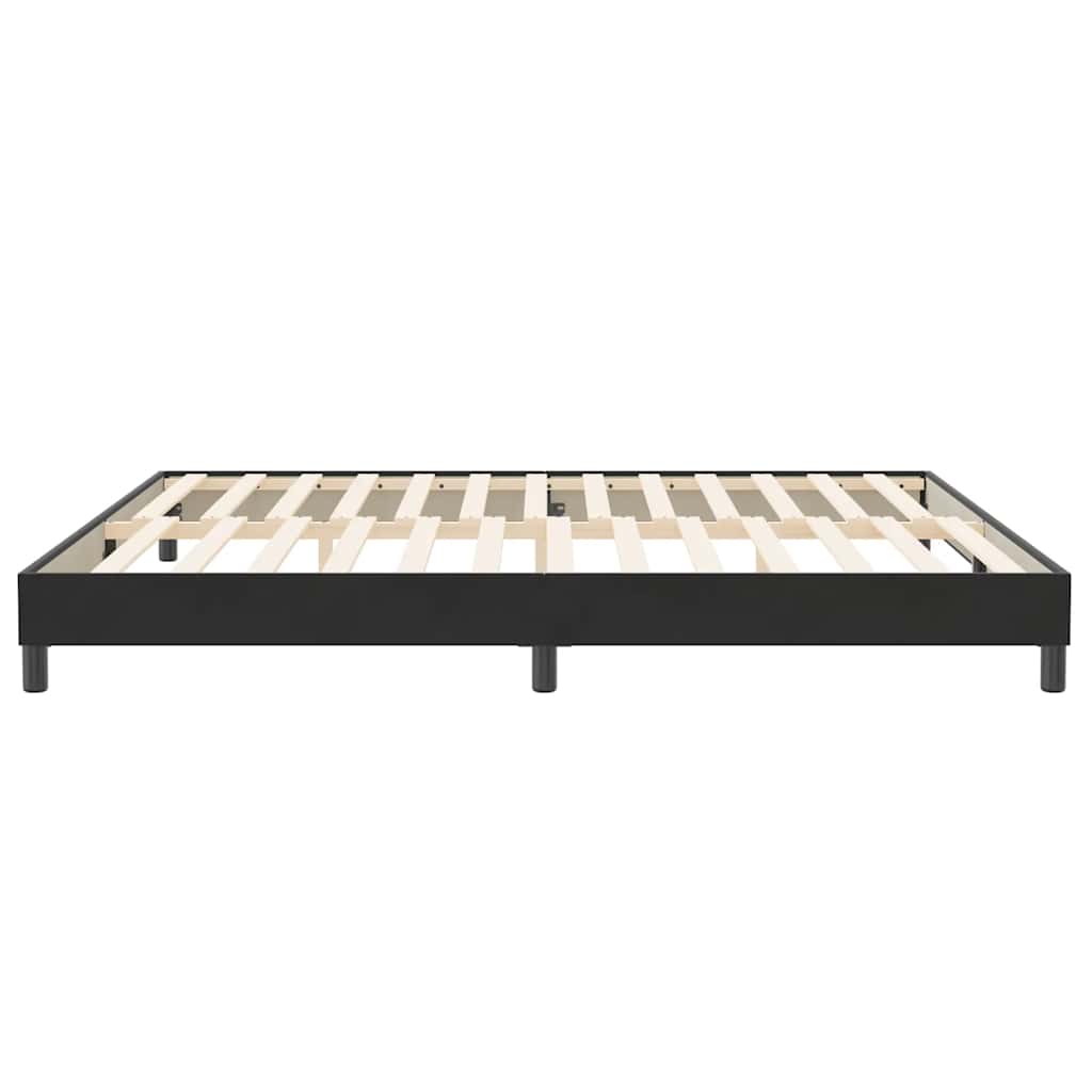 Boxspring zonder matras fluweel zwart 200x220 cm